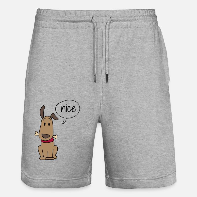 Mignon chien - Short de jogging bio TRAINER Stanley/Stella unisexe - gris chiné
