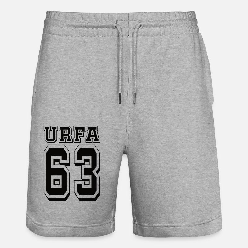 Urfa 63 - Stanley/Stella Unisex Bio Joggingshorts Trainer  - Grau meliert
