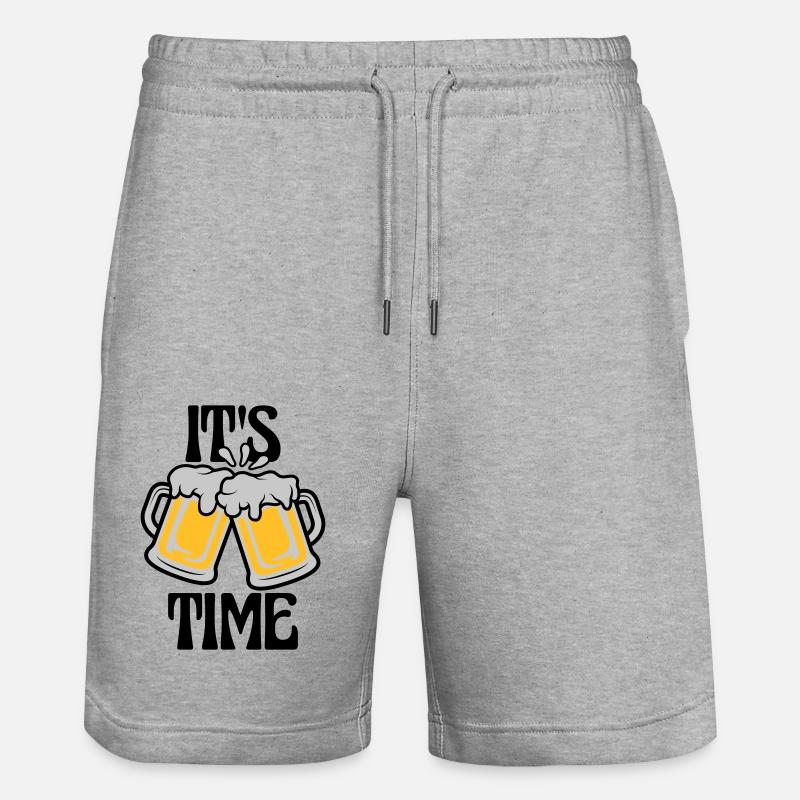 C’est de la bière - Short de jogging bio TRAINER Stanley/Stella unisexe - gris chiné