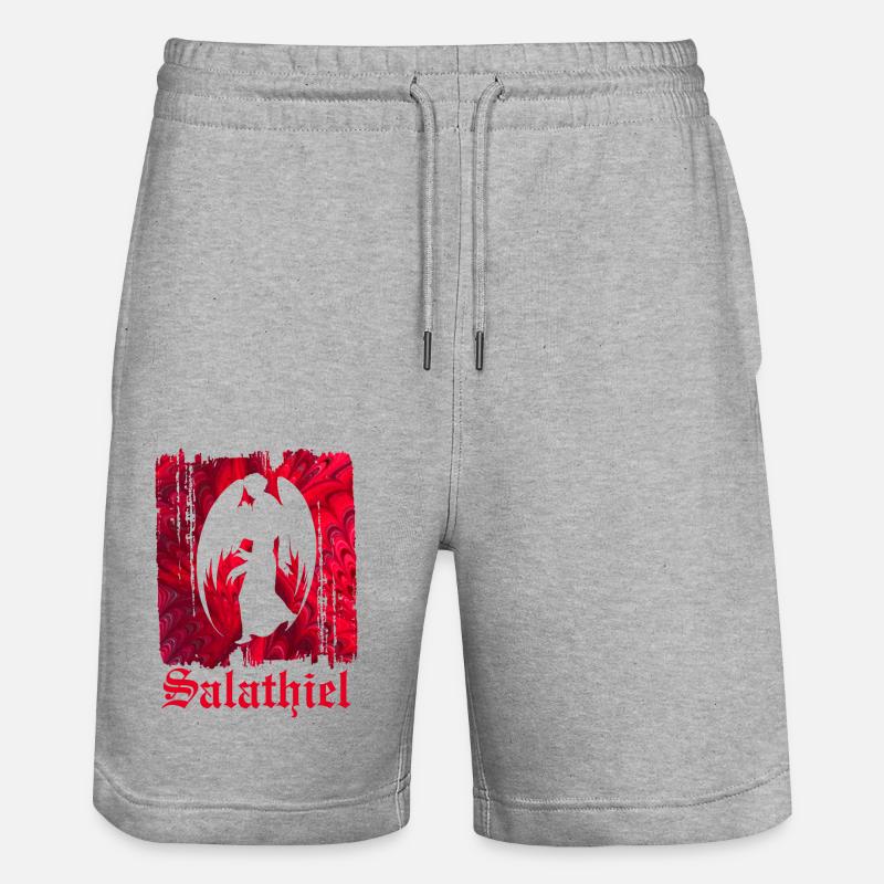 salathiel e 68 - Stanley/Stella Unisex Bio Joggingshorts Trainer  - Grau meliert