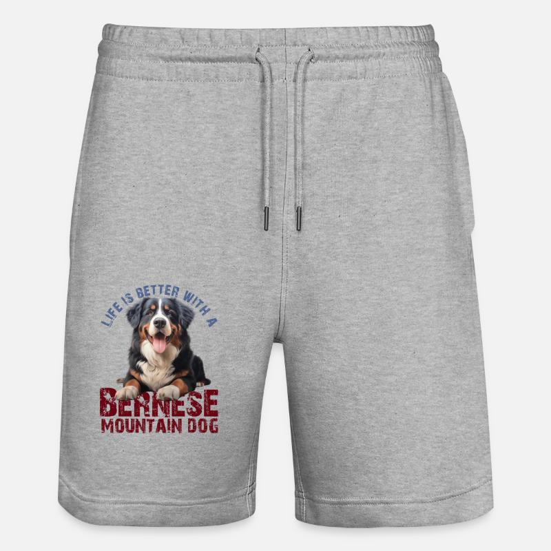 Bouvier bernois - Short de jogging bio TRAINER Stanley/Stella unisexe - gris chiné