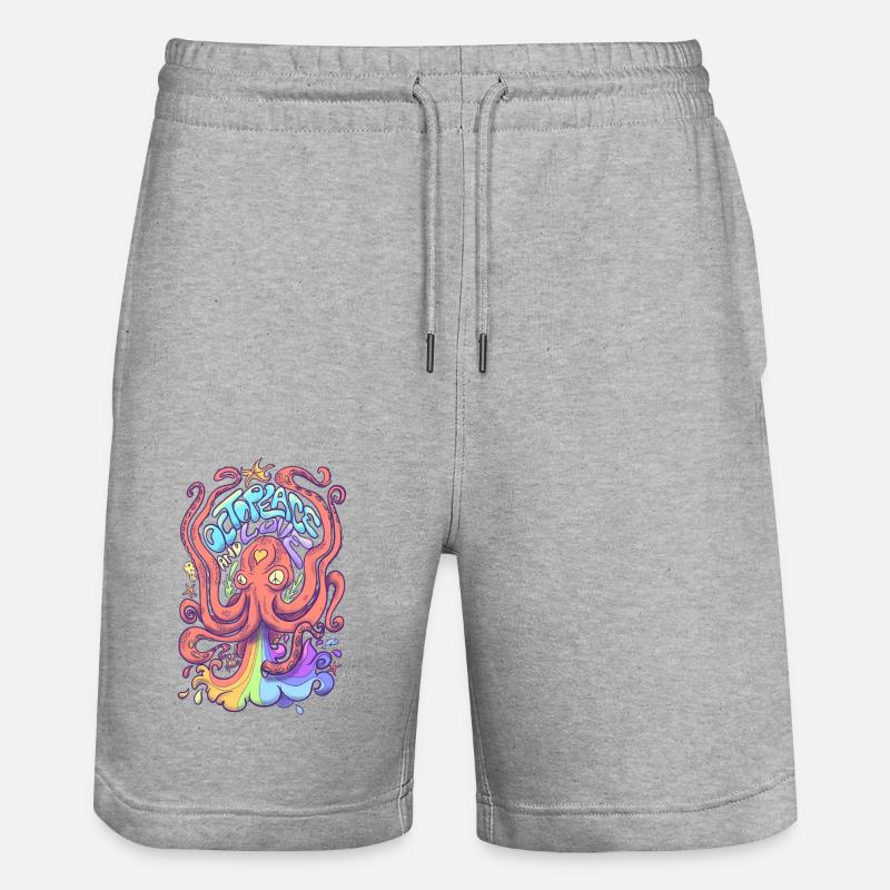 octopeace - Short de jogging bio TRAINER Stanley/Stella unisexe - gris chiné