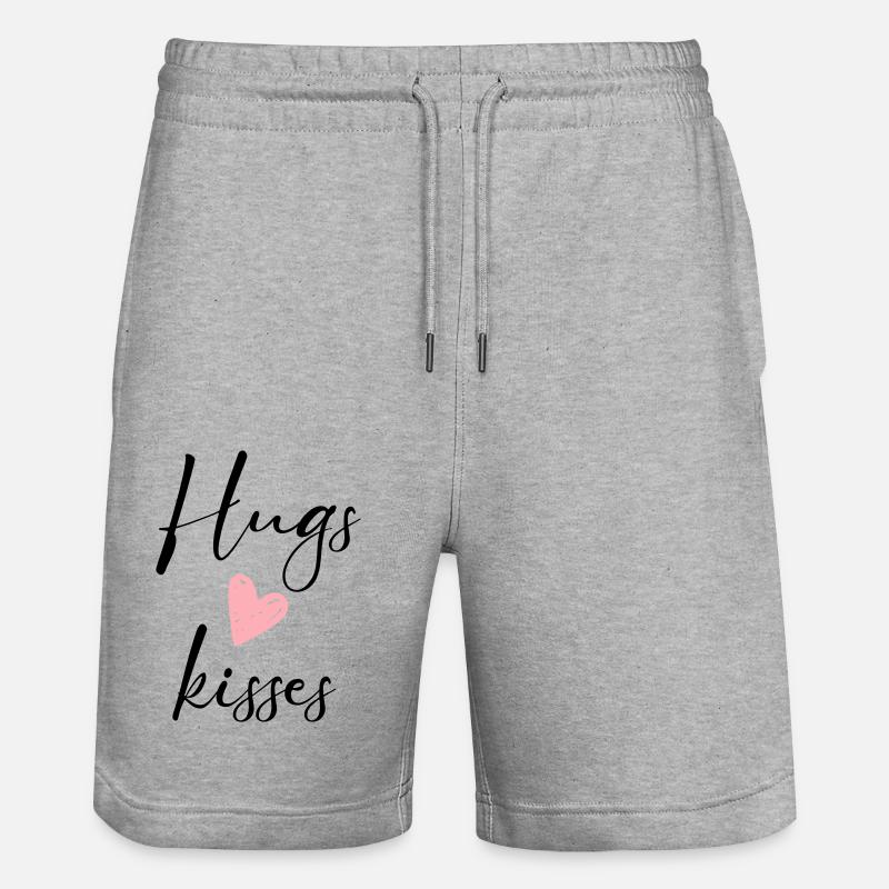 Câlins & baisers - Short de jogging bio TRAINER Stanley/Stella unisexe - gris chiné