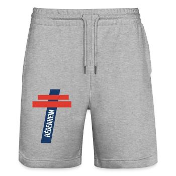 Hégenheim - Stanley/Stella Unisex Bio Joggingshorts Trainer  - Grau meliert - Vorne - Nik (191cm) & Marisol (170cm)