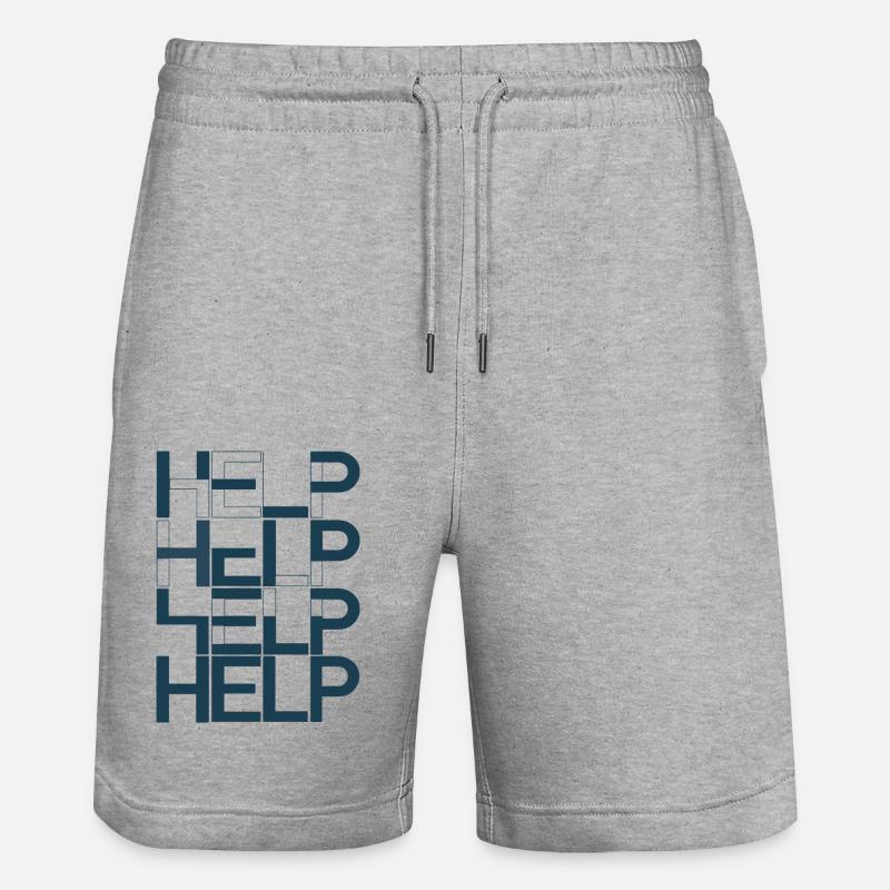 Aide - Short de jogging bio TRAINER Stanley/Stella unisexe - gris chiné