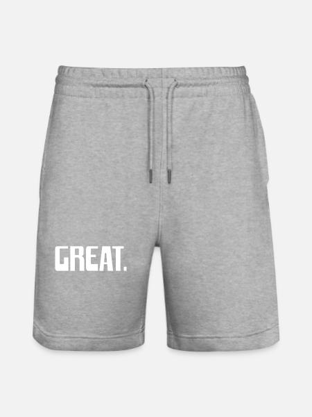 GREAT.PUNKT - Stanley/Stella Unisex Bio Joggingshorts Trainer - Grau meliert