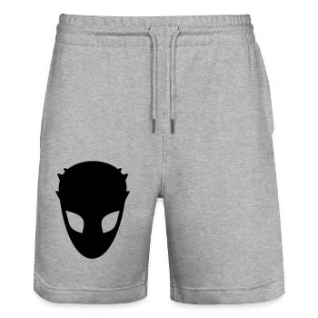 Alien - Stanley/Stella Unisex Bio Joggingshorts Trainer  - Grau meliert - Vorne - Nik (191cm) & Marisol (170cm)