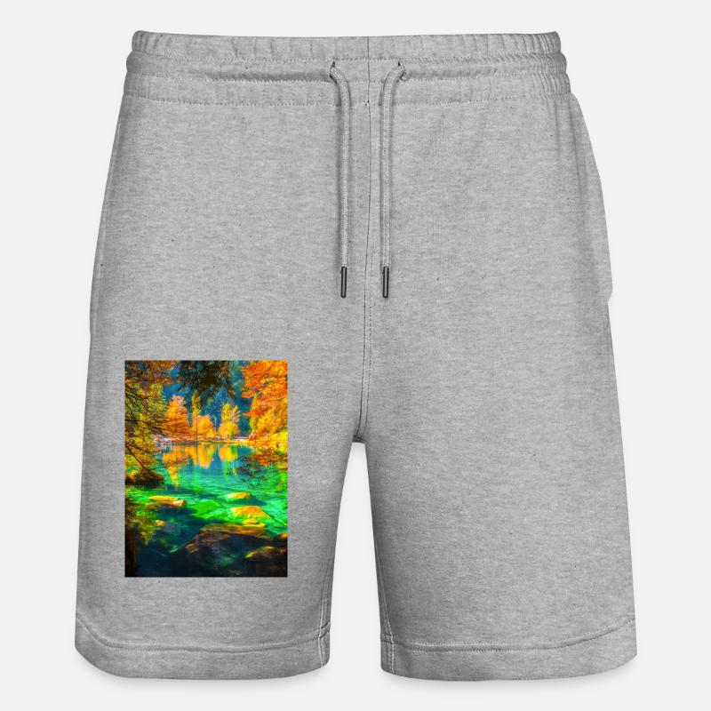 LAC D’AUTOMNE - Short de jogging bio TRAINER Stanley/Stella unisexe - gris chiné