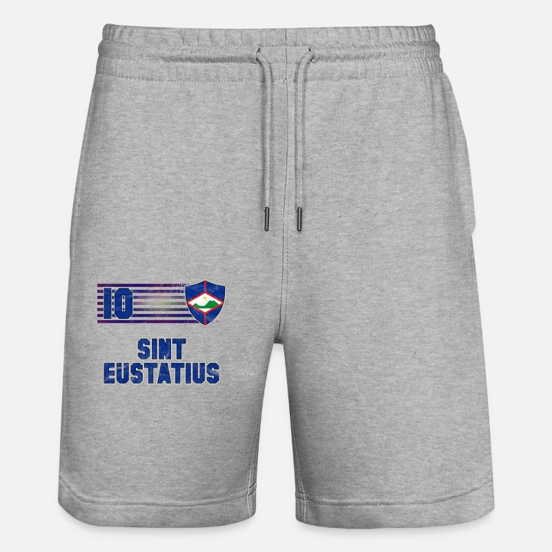 Sint Eustatius - Short de jogging bio TRAINER Stanley/Stella unisexe - gris chiné