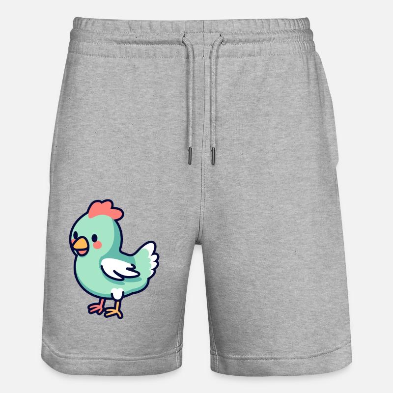 Poulet - Short de jogging bio TRAINER Stanley/Stella unisexe - gris chiné