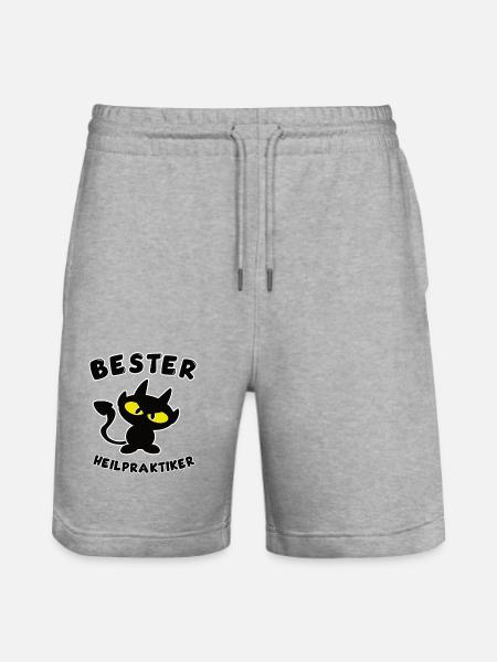 cool best naturopath design - Stanley/Stella Trainer Unisex Organic Jogging Shorts - heather grey