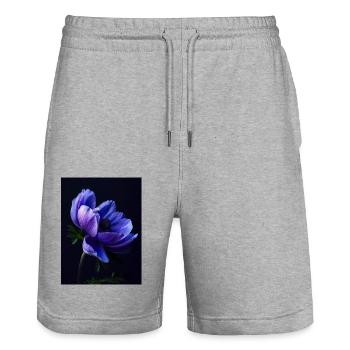 Poster Purple Beauty 3 - Stanley/Stella Unisex Bio Joggingshorts Trainer  - Grau meliert - Vorne - Nik (191cm) & Marisol (170cm)