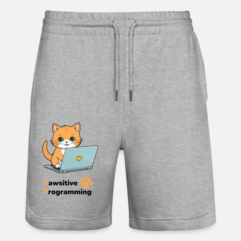 Programmation Pawsitive - Short de jogging bio TRAINER Stanley/Stella unisexe - gris chiné