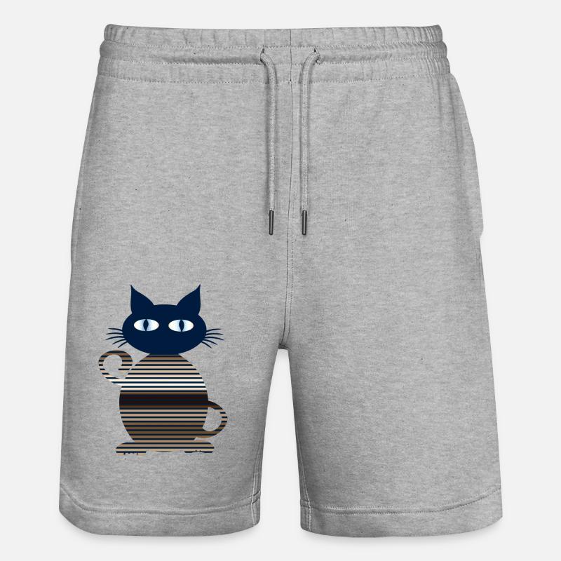 Chat - Short de jogging bio TRAINER Stanley/Stella unisexe - gris chiné