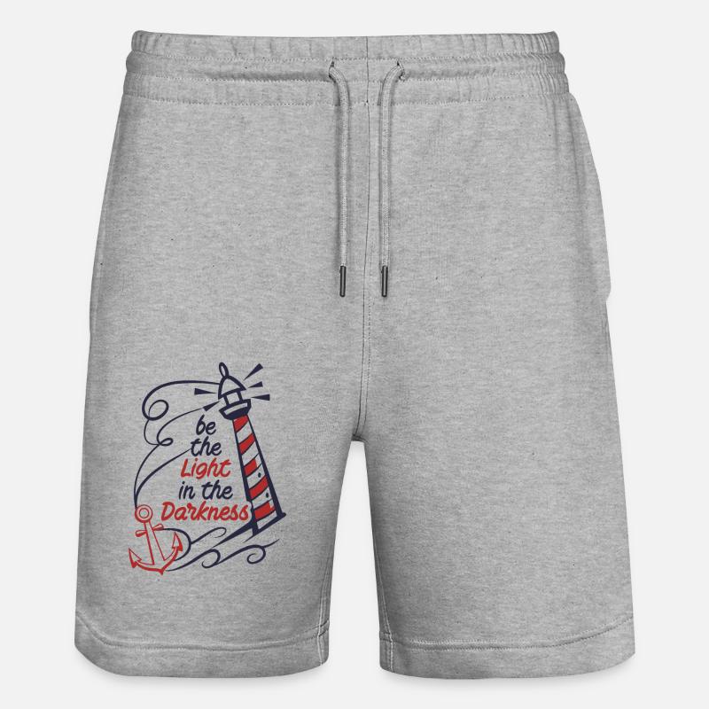 SEI DAS LICHT - Stanley/Stella Unisex Bio Joggingshorts Trainer  - Grau meliert