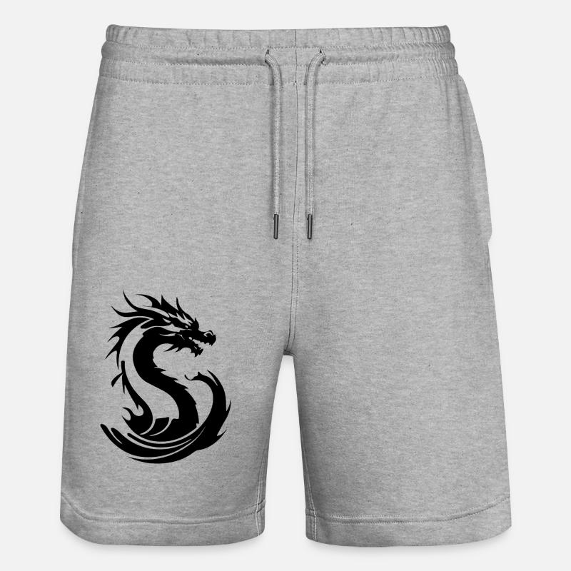 Dragon - Short de jogging bio TRAINER Stanley/Stella unisexe - gris chiné