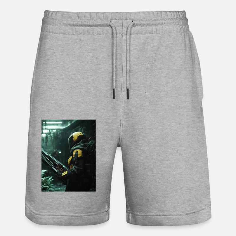 Guerrier de science-fiction4 - Short de jogging bio TRAINER Stanley/Stella unisexe - gris chiné