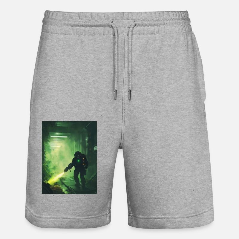 Guerrier de science-fiction2 - Short de jogging bio TRAINER Stanley/Stella unisexe - gris chiné