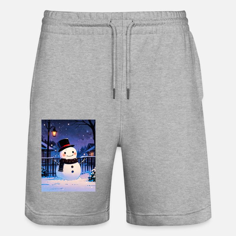 Mit Liebe gebaut - Stanley/Stella Unisex Bio Joggingshorts Trainer  - Grau meliert