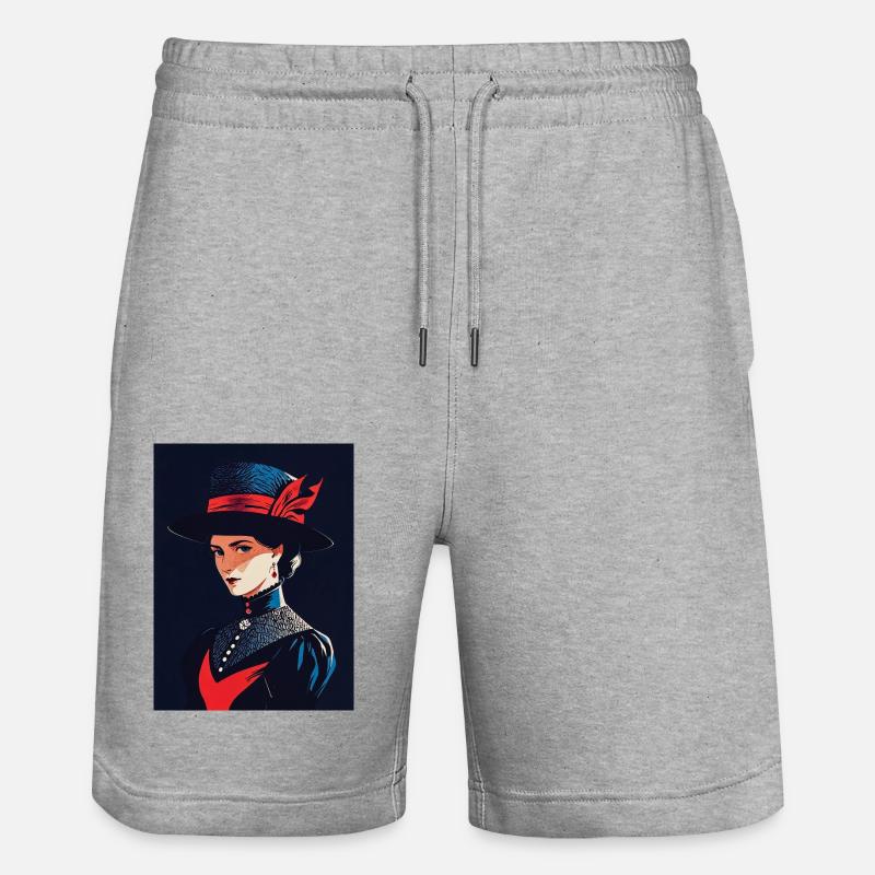 Autorité silencieuse - Short de jogging bio TRAINER Stanley/Stella unisexe - gris chiné