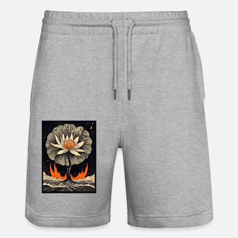 Cendres et nectar - Short de jogging bio TRAINER Stanley/Stella unisexe - gris chiné