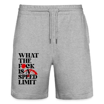 Auto - Stanley/Stella Unisex Bio Joggingshorts Trainer  - Grau meliert - Vorne - Nik (191cm) & Marisol (170cm)