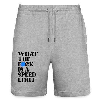 Auto - Stanley/Stella Unisex Bio Joggingshorts Trainer  - Grau meliert - Vorne - Nik (191cm) & Marisol (170cm)