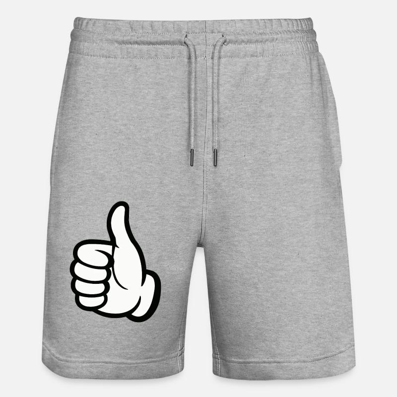 comme main - Short de jogging bio TRAINER Stanley/Stella unisexe - gris chiné