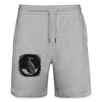 adorable joyeuse blague d’animaux comiques drôles dictons - Short de jogging bio TRAINER Stanley/Stella unisexe - gris chiné - Devant - Nik (191cm) & Marisol (170cm)