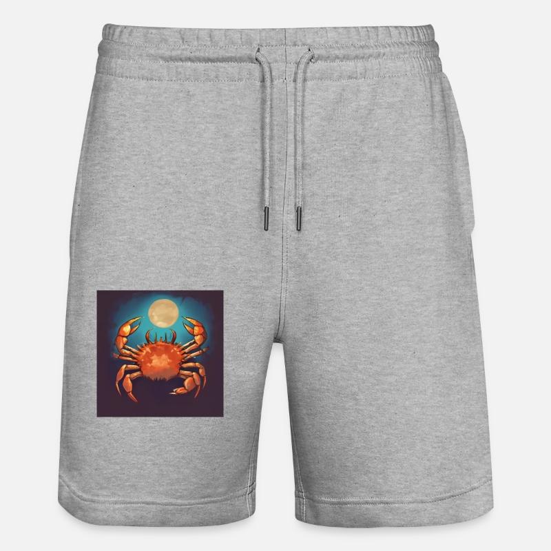 crabsolution - Stanley/Stella Trainer Unisex Organic Jogging Shorts - heather grey