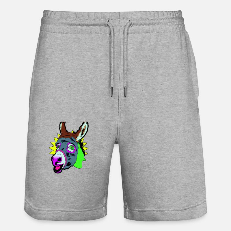 Disco Donkey - Short de jogging bio TRAINER Stanley/Stella unisexe - gris chiné