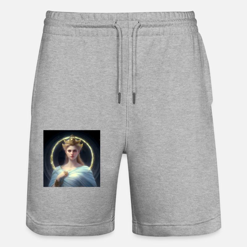 L’Aphrodite céleste - Short de jogging bio TRAINER Stanley/Stella unisexe - gris chiné