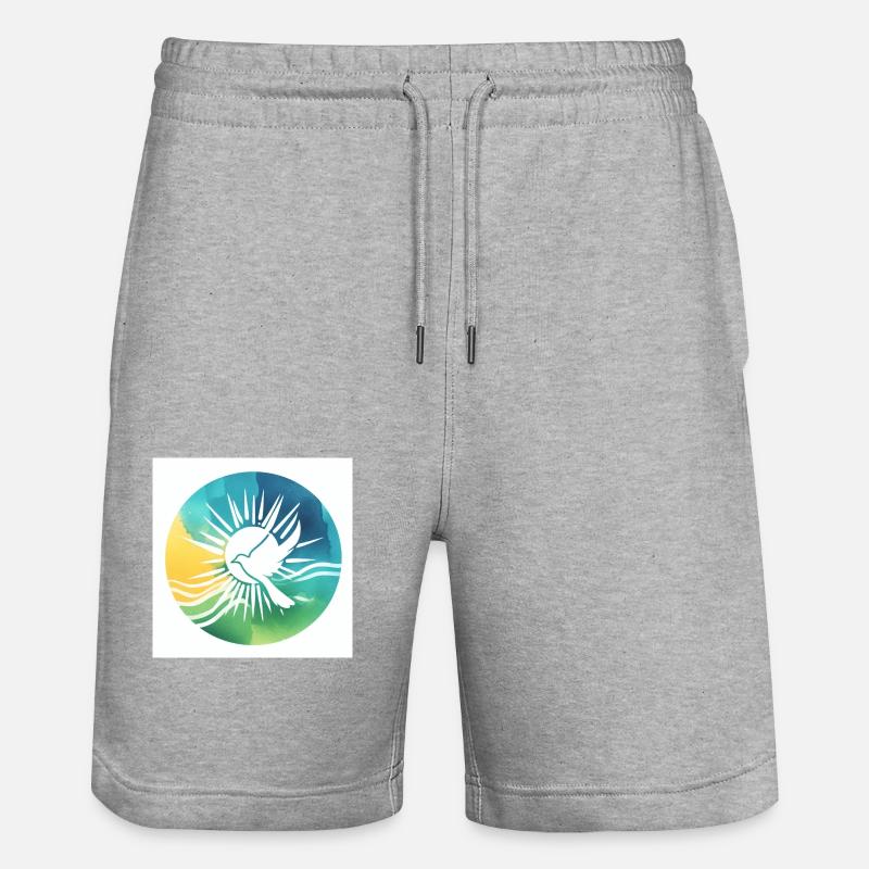 Colombe de la paix - Short de jogging bio TRAINER Stanley/Stella unisexe - gris chiné
