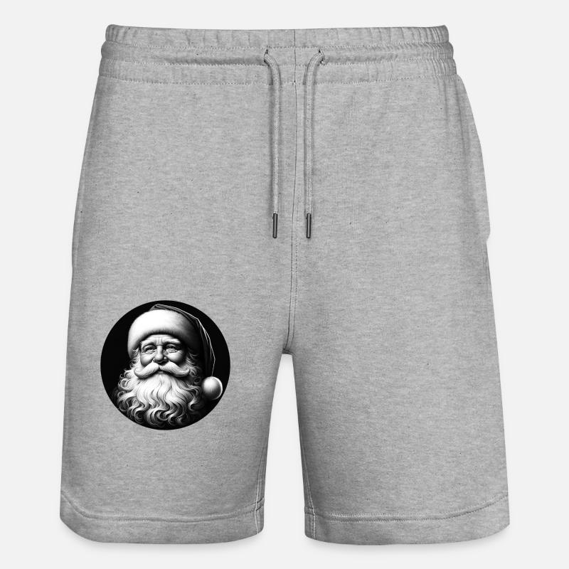 Père Noël classique - Short de jogging bio TRAINER Stanley/Stella unisexe - gris chiné
