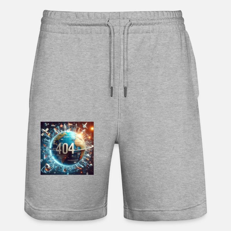 404 Monde 1 - Short de jogging bio TRAINER Stanley/Stella unisexe - gris chiné