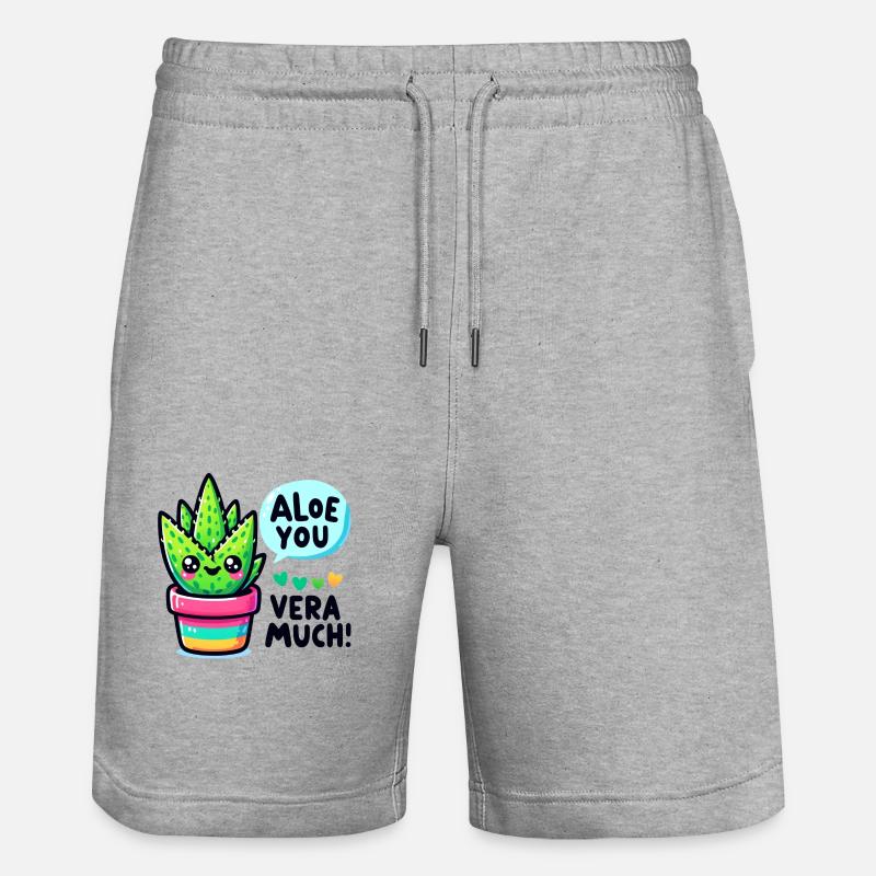 Aloe vous vera beaucoup - Short de jogging bio TRAINER Stanley/Stella unisexe - gris chiné