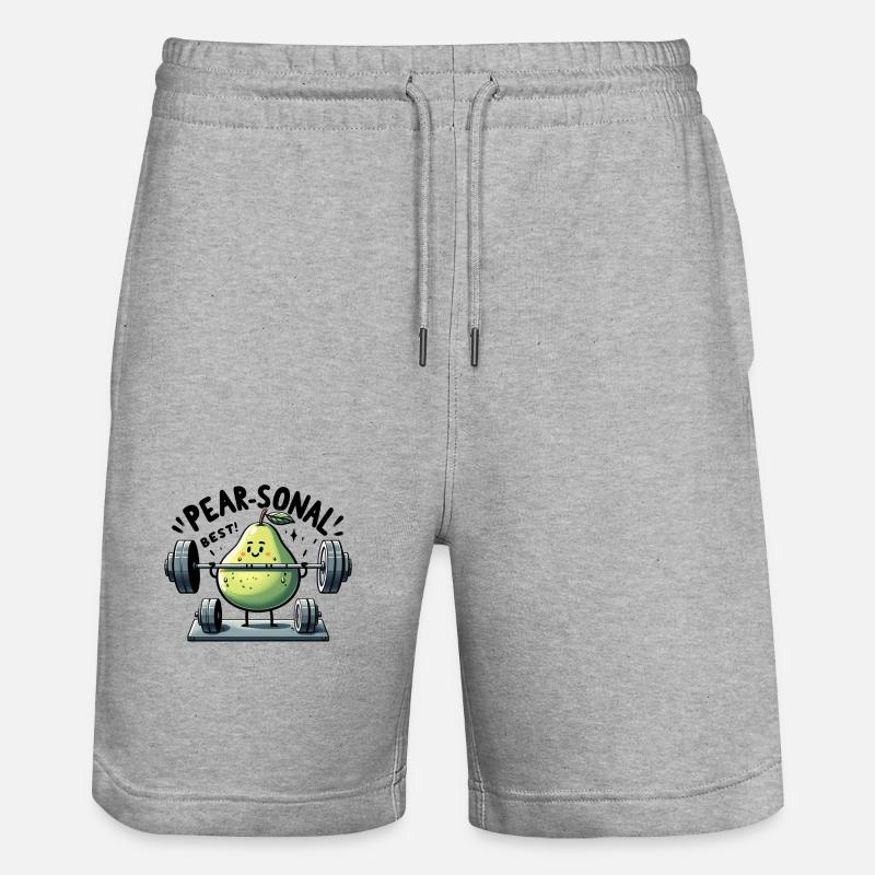 Pear-Sonal Best - Short de jogging bio TRAINER Stanley/Stella unisexe - gris chiné