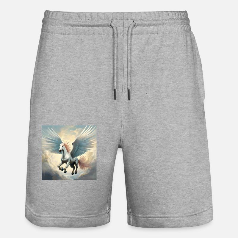 Pégase - Short de jogging bio TRAINER Stanley/Stella unisexe - gris chiné