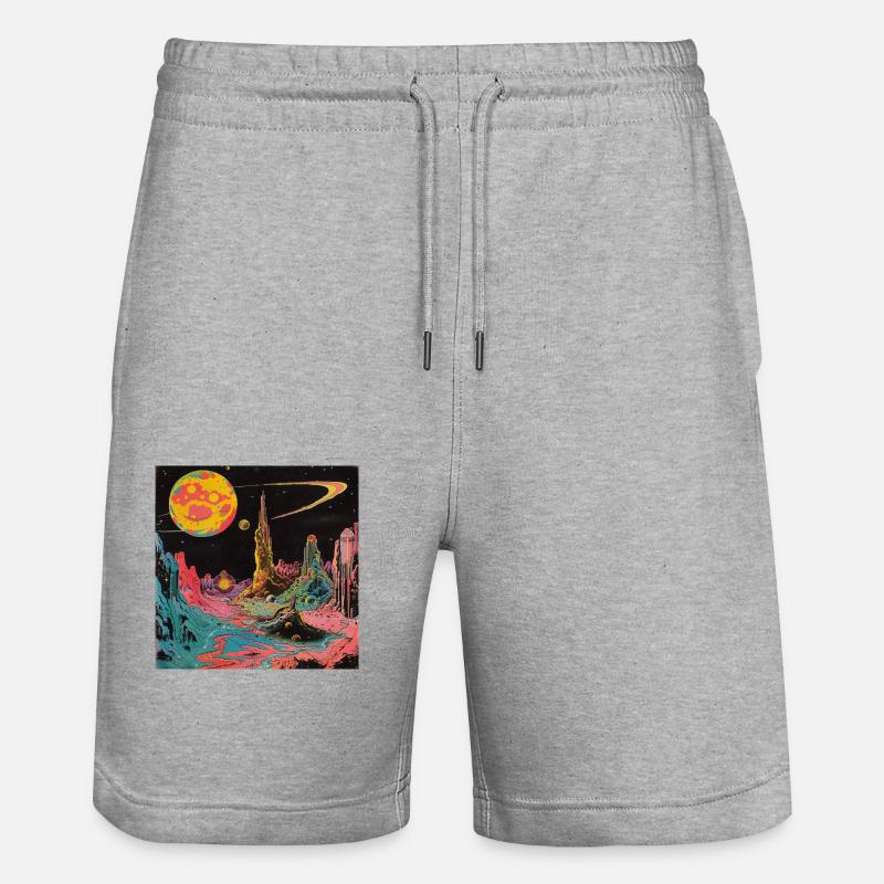 Planète - Short de jogging bio TRAINER Stanley/Stella unisexe - gris chiné