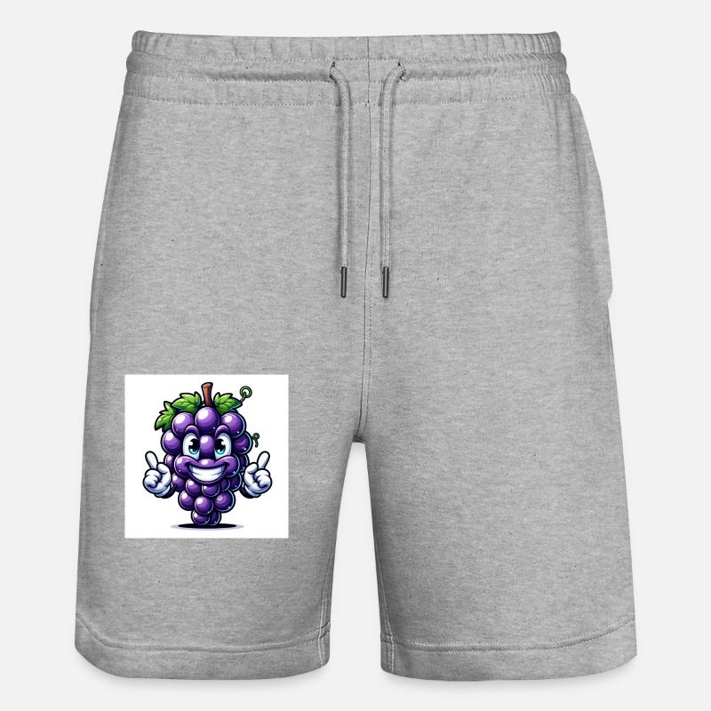 Raisins - Short de jogging bio TRAINER Stanley/Stella unisexe - gris chiné
