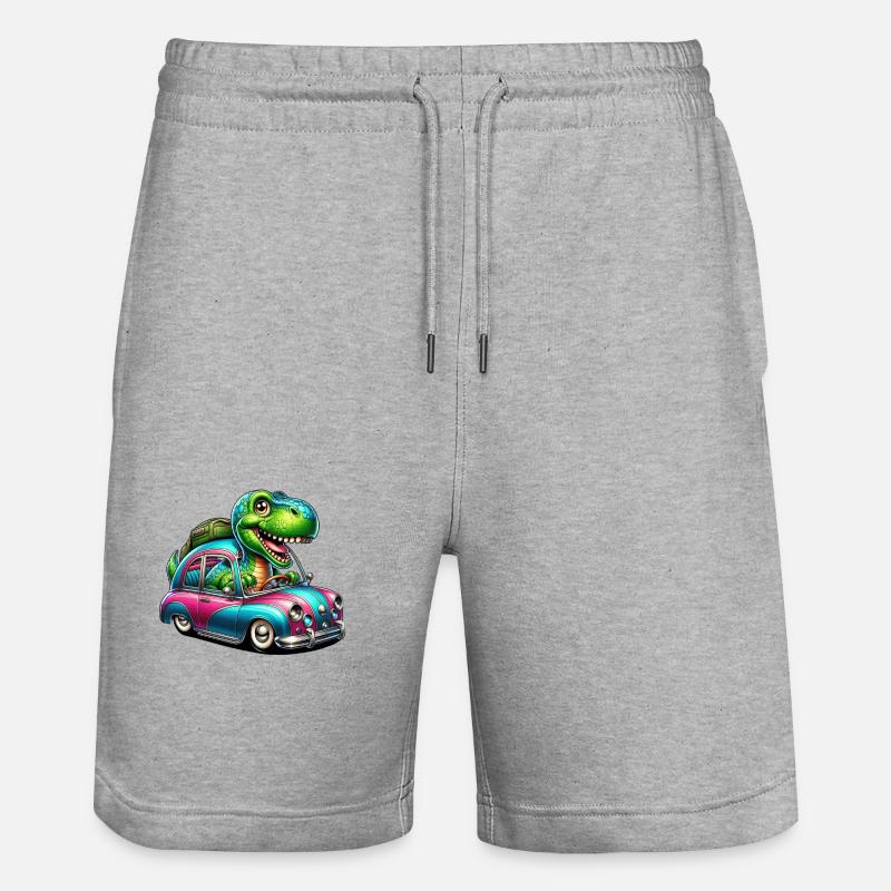 Auto Dino - Short de jogging bio TRAINER Stanley/Stella unisexe - gris chiné
