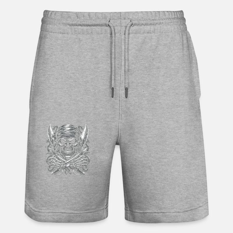 Décès d’un marin - Short de jogging bio TRAINER Stanley/Stella unisexe - gris chiné