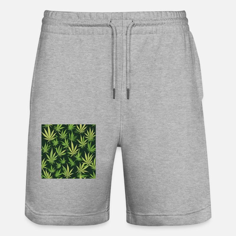 cannabis - Short de jogging bio TRAINER Stanley/Stella unisexe - gris chiné