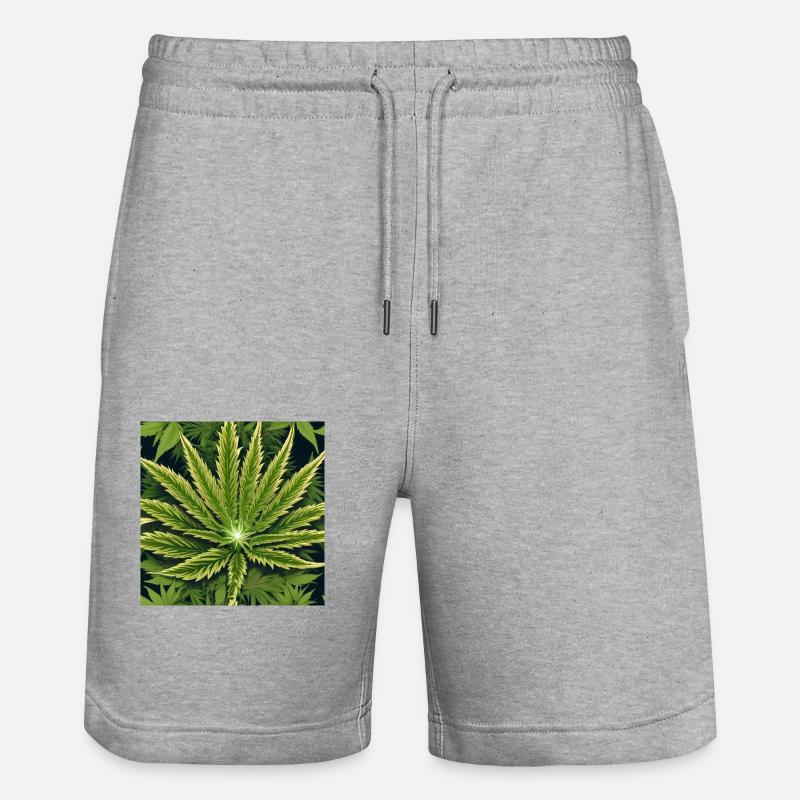 Cannabis 4 - Short de jogging bio TRAINER Stanley/Stella unisexe - gris chiné