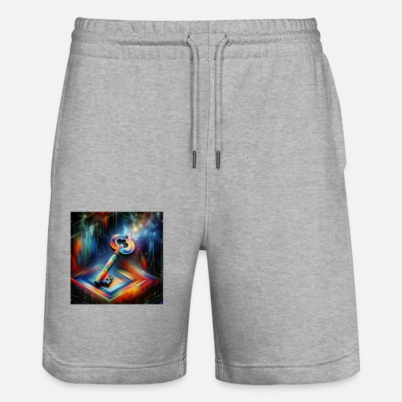 Clé - Short de jogging bio TRAINER Stanley/Stella unisexe - gris chiné
