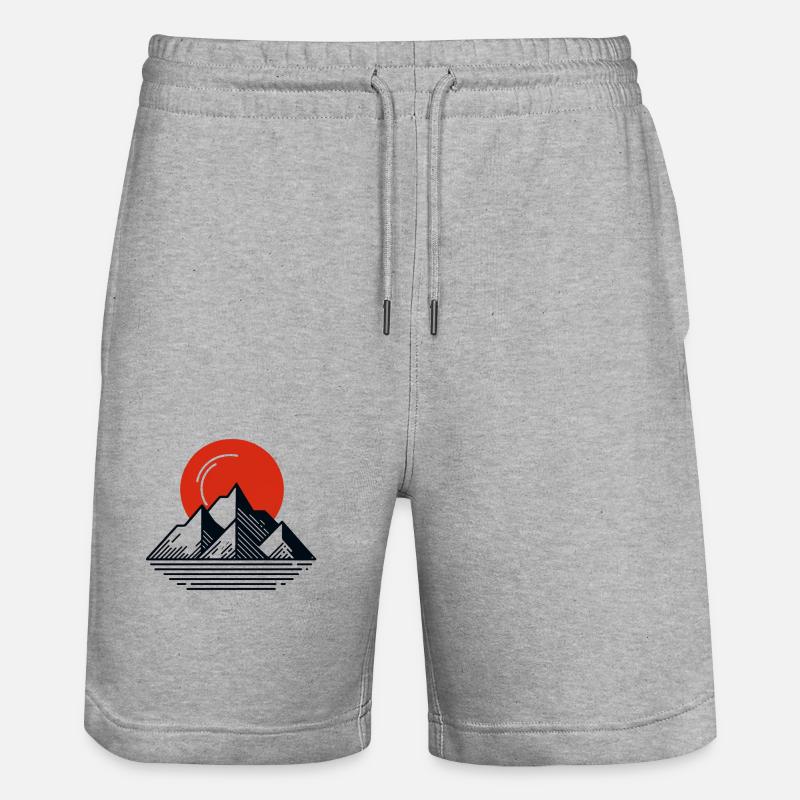Midnight Sun Summit - Stanley/Stella Unisex Bio Joggingshorts Trainer  - Grau meliert