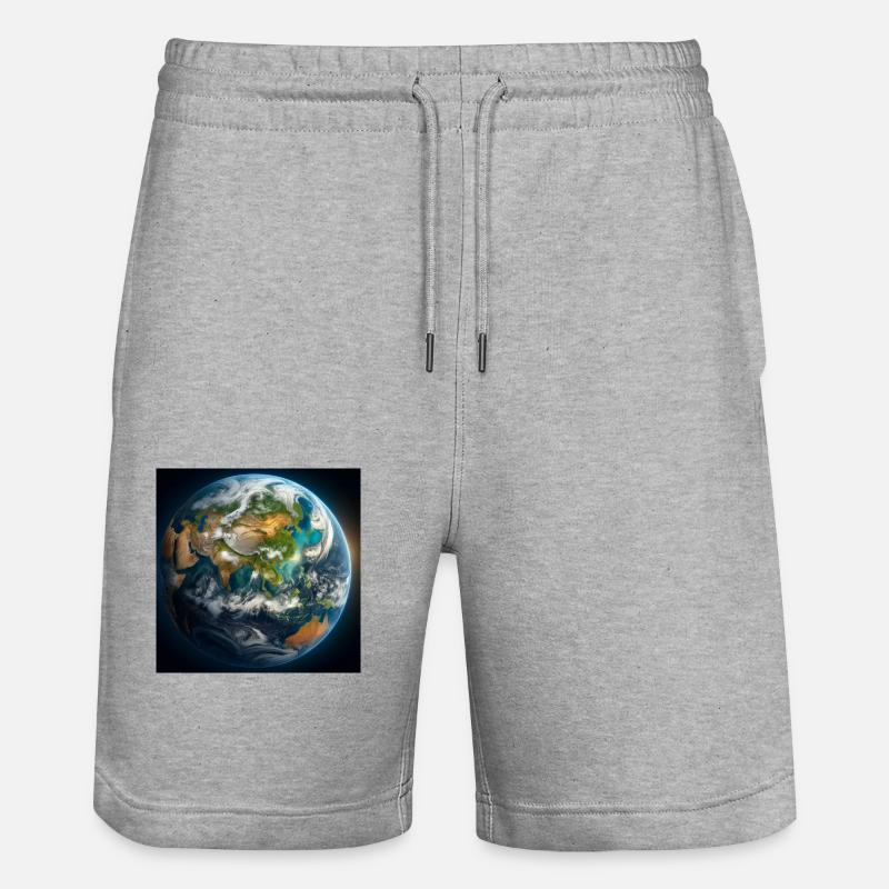 group1 14 - Stanley/Stella Unisex Bio Joggingshorts Trainer  - Grau meliert