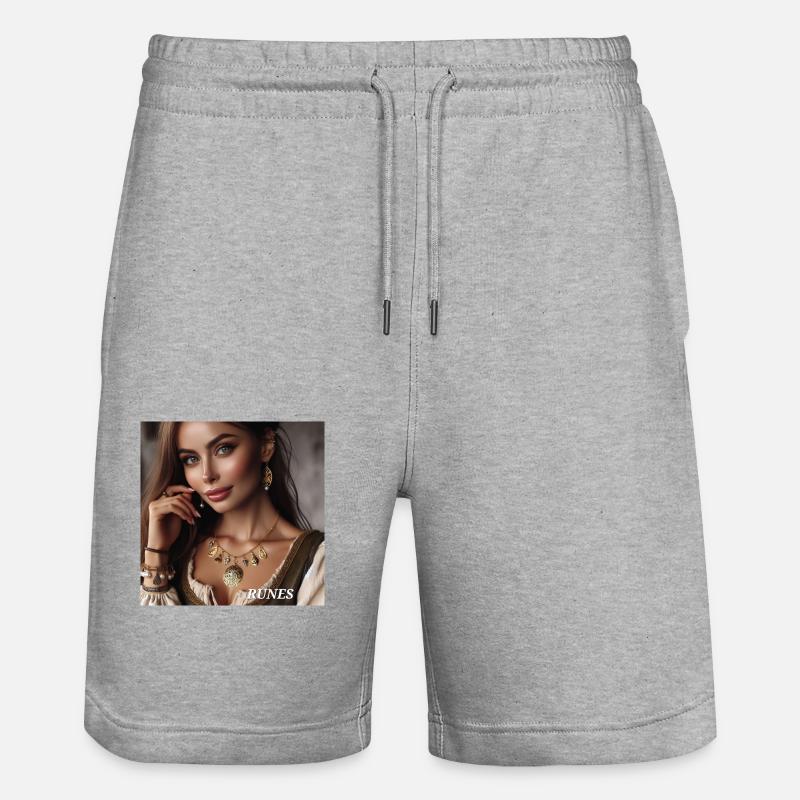 Runes - Short de jogging bio TRAINER Stanley/Stella unisexe - gris chiné