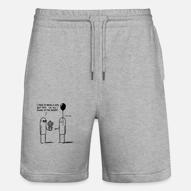 Skatch drôle - Short de jogging bio TRAINER Stanley/Stella unisexe - gris chiné