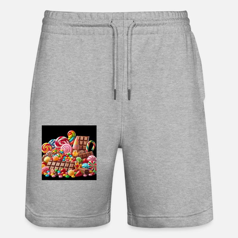 1000060221 - Short de jogging bio TRAINER Stanley/Stella unisexe - gris chiné